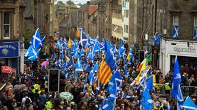 ‘Independence is coming’: Thousands march through Edinburgh in support of Scottish independence