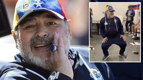 Dance like Diego: Maradona celebrates first win as Gimnasia boss with dressing room boogie (VIDEO)