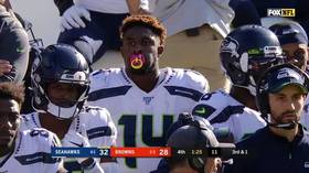 Child's play: NFL star DK Metcalf wears 'pacifier' mouthguard in Seahawks' win over Browns