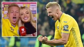 'Everyone should make love all night!' Oleksandr Zinchenko celebrates wildly as Ukraine qualify for Euro 2020 finals (VIDEO)