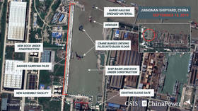 Hull for China’s 3rd aircraft carrier may be finished in 12 months, satellite PHOTOS of shipyard indicate