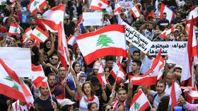 WATCH Lebanon protesters sing ‘Baby Shark’ to frightened child amid heated protests sparked by tax hikes (PHOTOS)