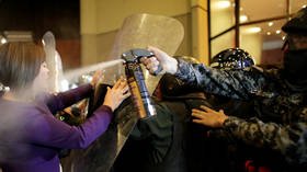 Bolivia opposition candidate contests election count as rival protesters & police clash in streets (VIDEOS)