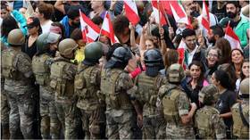 WATCH protesters hug WEEPING soldiers during anti-government rallies in Lebanon