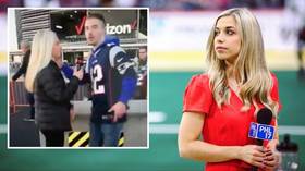 'I was P*SSED!' Female sports reporter ducks NFL fan who tried to KISS her during interview (VIDEO)