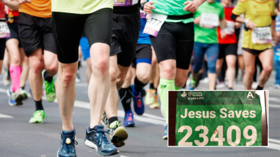Hand of God: Runner wearing ‘Jesus Saves’ bib saved by nurse named Jesus after collapsing during race