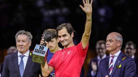 Speechless: Roger Federer moved to tears by reception after capturing 10th Swiss indoor title (VIDEO)