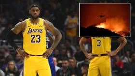 Basketball star LeBron James forced to flee home as California wildfires rage