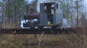 The little Russian engine that could: Villager spends decade building own railway, complete with steampunky locomotive (VIDEO)