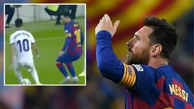 'Messi took his soul away': Barcelona ace Lionel Messi unleashes outrageous La Liga nutmeg against Valladolid (VIDEO)