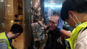 6 wounded incl. attacker in Hong Kong mall stabbing, reportedly sparked by political argument (PHOTOS)