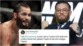 McGregor issues fast food dig at Masvidal after ‘midget’ put-down… but showdown seems distant prospect