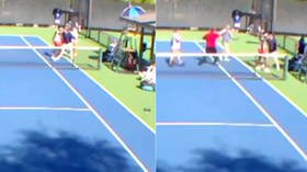 No love lost: Female tennis players BRAWL on the court over harsh post-match handshake (VIDEO)