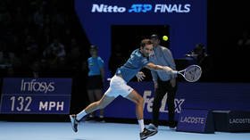 False start: Stefanos Tsitsipas downs Russia’s Daniil Medvedev in ATP Finals opener