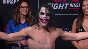 Why so serious?! UFC fighter Markus Perez dons Joker-inspired makeup at UFC Sao Paulo weigh-ins (VIDEO)