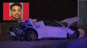 Mugshot shows boxing star Errol Spence Jr's face injuries after high-speed Ferrari horror crash which led to DWI charge