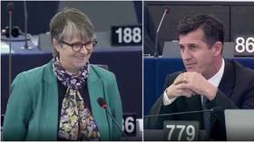 Brexit Party MEP left red-faced after asking Green colleague & professor of economics...for some economic credentials (VIDEO)