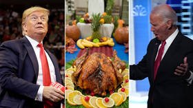 America’s presidential candidates hide the knives to deliver Thanksgiving messages