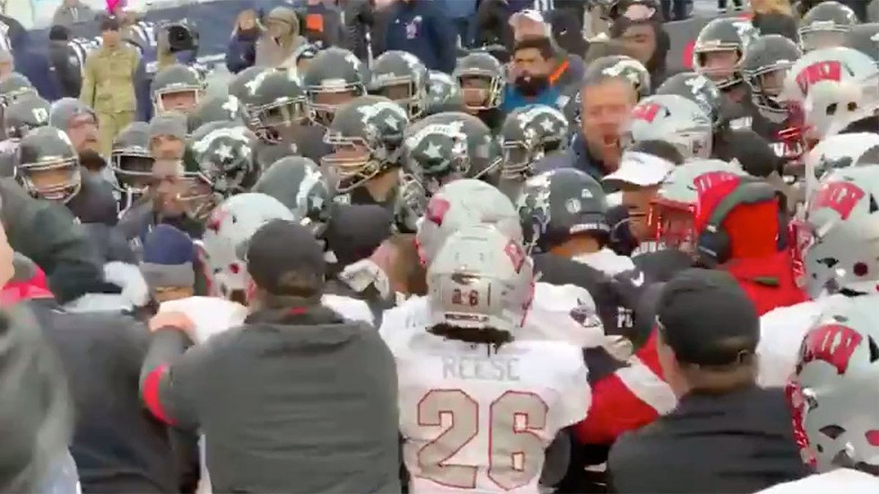 Duel In The Desert Unlv And Nevada Engage In Wild Brawl On The Field During Heated College 