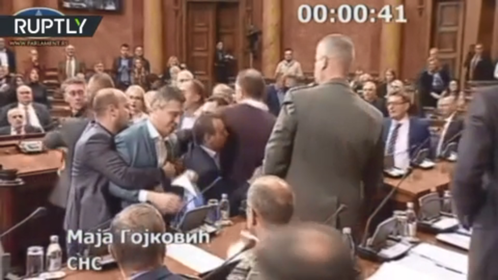 When Words Are Not Enough: BRAWLS Break Out In Serbian & Montenegrin ...