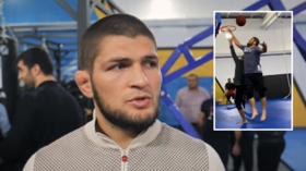 'RT if you're calling travel on the champ!' UFC troll Khabib for 'Dagestani basketball' match at new gym