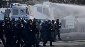 France strike: Police in Rennes use water cannons to disperse protesters (VIDEOS)