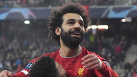 Egyptian King! Salah scores 200th goal for club & country from IMPOSSIBLE angle as Liverpool advance in UCL