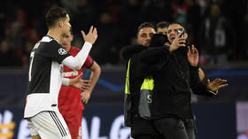 Ronaldo irate after being GRABBED by selfie-hunting pitch invader at Juventus' final Champions League group game (VIDEO)