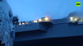 One soldier killed & another missing after fire breaks out on Russian aircraft carrier Admiral Kuznetsov