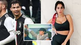 Thumbs up: Ronaldo feels the love from girlfriend Georgina Rodriguez as double gets Juve back to winning ways in Serie A