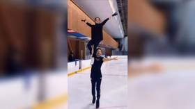 Switching over to pairs skating? Olympic champion Alina Zagitova learns new elements during career break (VIDEO)