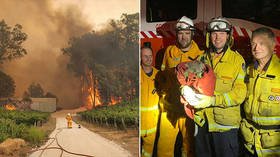 ‘Baby Yoda vibes’: Aussie firefighters warm hearts with VIRAL pics of rescued koalas