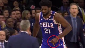 'His finger probably shouldn't look like that': Philadelphia 76ers' Joel Embiid dislocates digit in painful-looking injury (VIDEO)