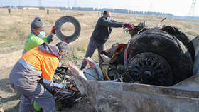 Rare FOOTAGE shows Ukrainian Boeing crash site in Tehran after ‘site bulldozed’ claims (PHOTOS)