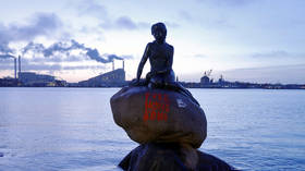 ‘Free Hong Kong’: Denmark’s iconic Little Mermaid statue sprayed with protest graffiti (PHOTO)