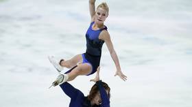 ‘I saw the ice getting closer’: Russian figure skating duo narrowly avoids TERRIFYING fall (VIDEO)