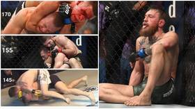 Choker: Khabib trolls 'tap machine' Conor McGregor with images of Irishman getting submitted at different weight classes