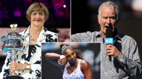 'Win two more so we can leave her in the past!' Tennis great McEnroe pleads with Serena over 'crazy aunt' Margaret Court