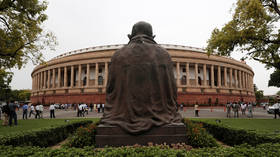 Chaos in Indian Parliament as opposition chants anti-CAA slogans, stages walkout in protest