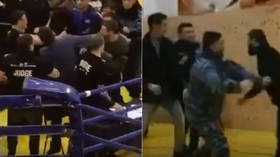 MMA madness: Mixed martial arts tournament in Kazakhstan ends with STABBING and huge brawl (VIDEO)