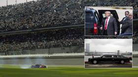 Revved up: Donald Trump could take lap in armored presidential limo at NASCAR Daytona 500