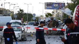 Policeman killed, several injured as militant bombers blow themselves up in front of US embassy in Tunis