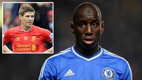 'Score': Former Chelsea star Demba Ba trolls Liverpool fans over Steven Gerrard's title-crushing slip (VIDEO)