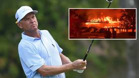 'He'll never meet his son': Pro US golfer killed by TREE as freak storm crushes clubhouse in 'HORRIFIC' course tragedy