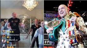 'F*ck you pr*ck!': Tyson Fury's young son offers cheeky rebuke during dad's quarantine home workout (VIDEO)