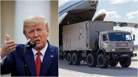 ‘Happily surprised’? Trump says Russia sent US ‘very, very large’ aid package to combat Covid-19