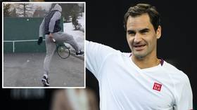 'Making sure I still know how to hit trick shots': Swiss ace Roger Federer making the most of his time in lockdown (VIDEO)