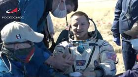 Soyuz MS-15 spacecraft with 3 crew members lands safely after completing mission on International Space Station (VIDEO)