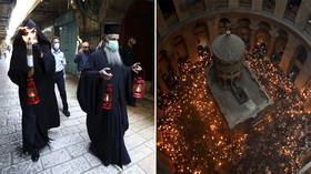 This Easter is different: WATCH Holy Fire descend in Jerusalem amid coronavirus lockdown