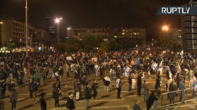 Demonstrators swarm Tel Aviv to decry Netanyahu-Gantz ‘unity deal’ as affront to justice system (VIDEO)